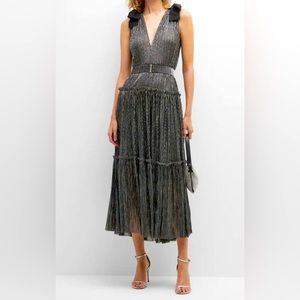 Sabina Musayev black metallic Ray dress XS